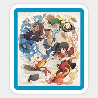 the avatar friends Sticker